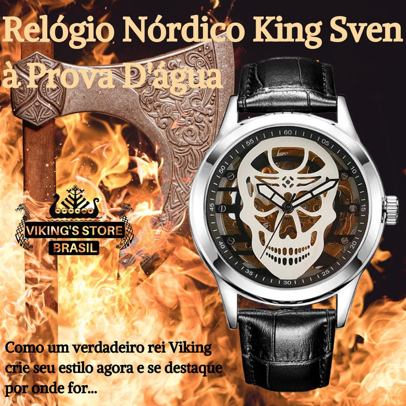 Relógio Nórdico King Sven à Prova D'água