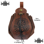 Bolsa Medieval Viking de Couro