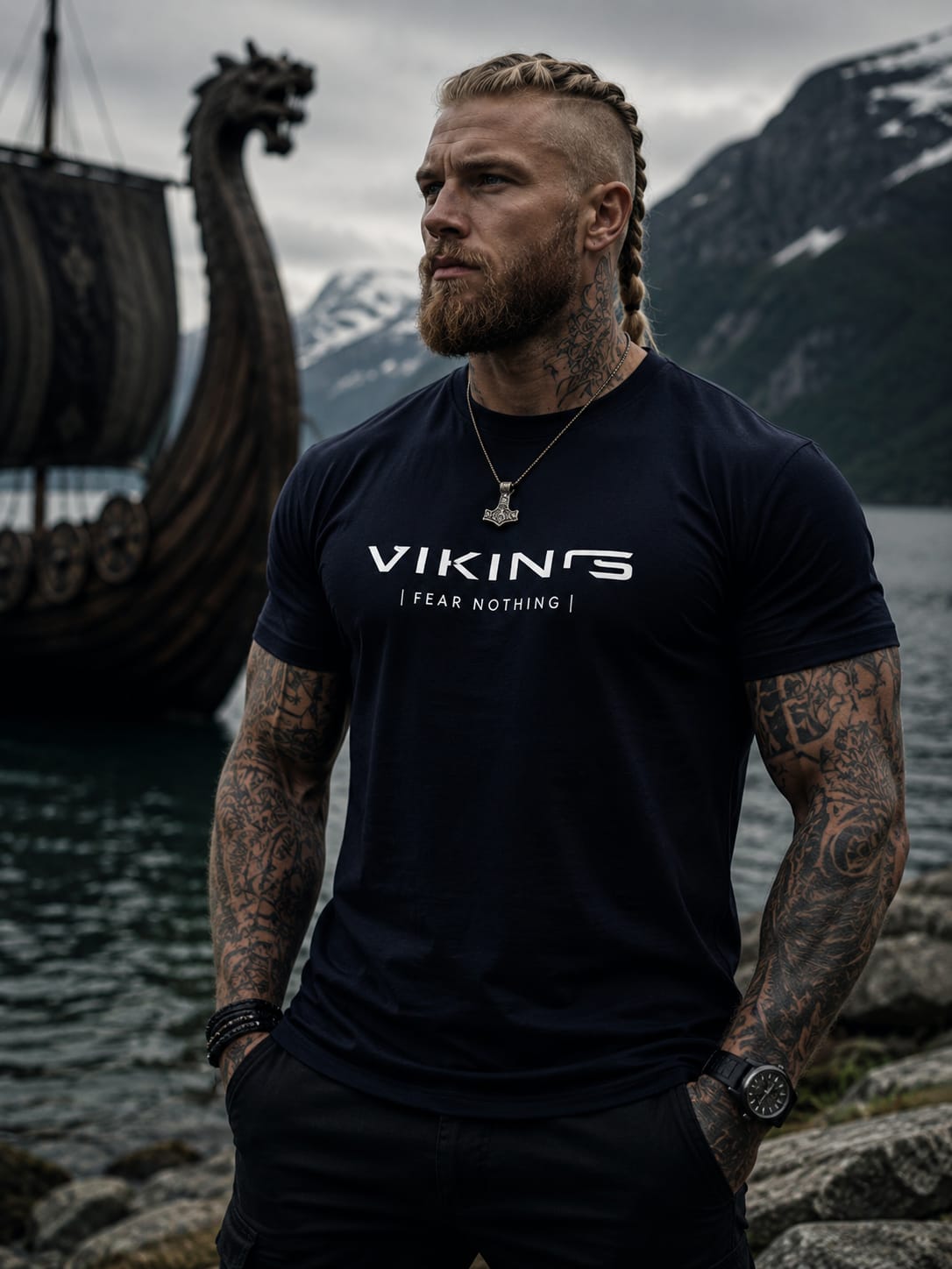 Camisa Viking Fear Nothing