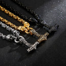 Colar Caveira Martelo Viking