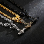 Colar Caveira Martelo Viking