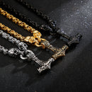 Colar Caveira Martelo Viking