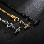 Colar Caveira Martelo Viking