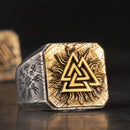 Anel Viking Valknut