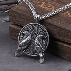 Colar Viking Huginn e Muninn