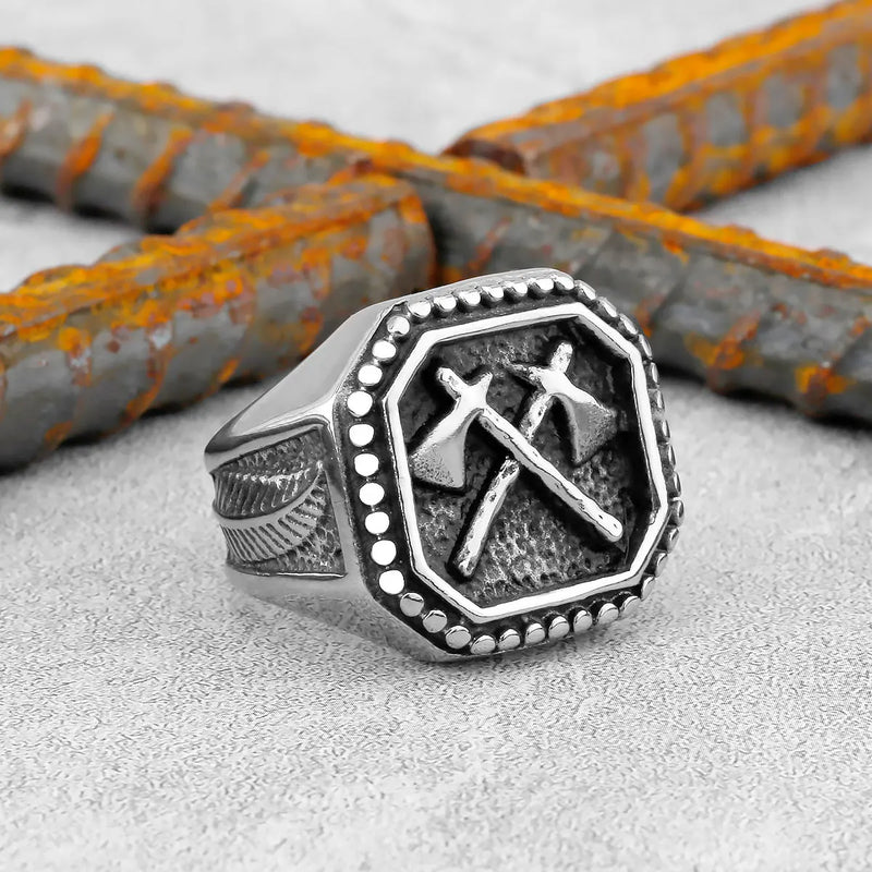 Anel Viking Axe Warrior