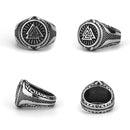 Anel Viking Valknut