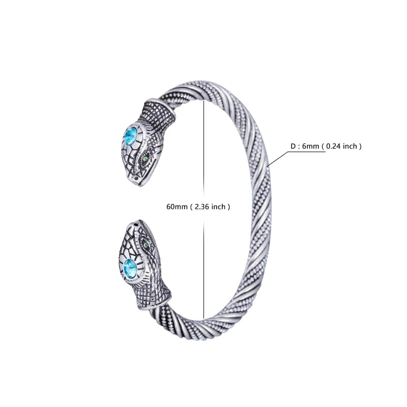 Pulseira Viking Cabeça de Cobra