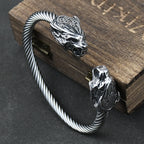 Pulseira Bracelete Viking Geri e Freki