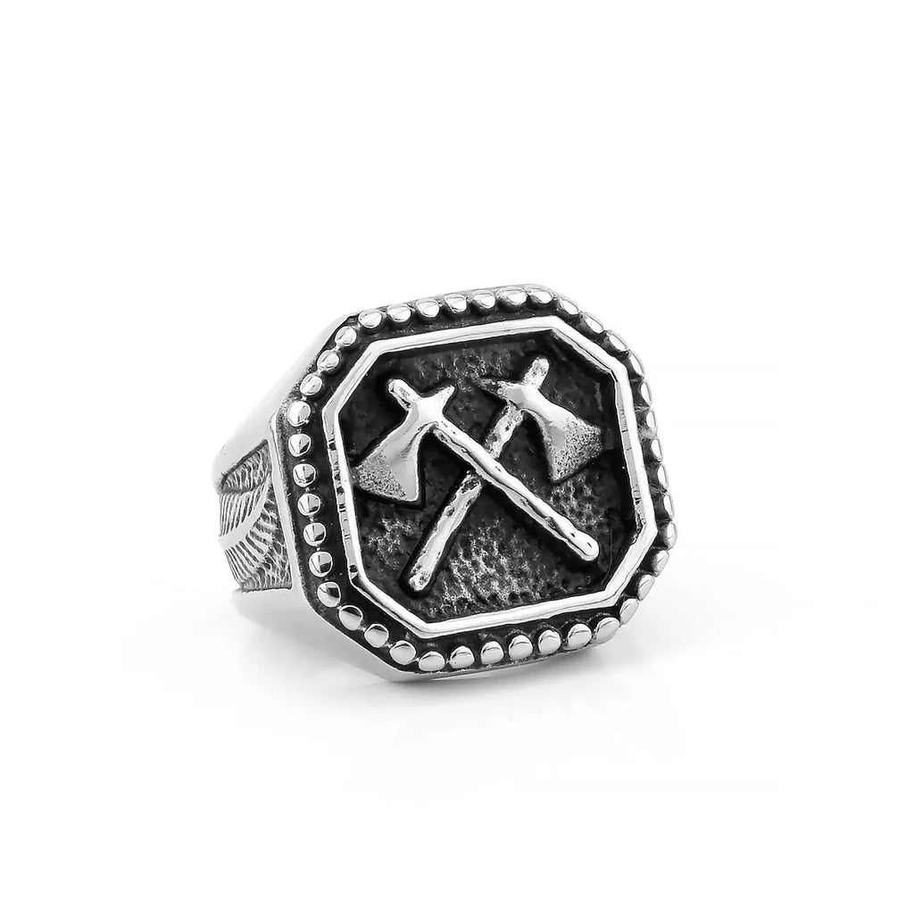 Anel Viking Axe Warrior