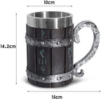 Caneca de Cerveja Barril de Carvalho Nórdica