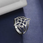 Anel Viking Cruz Wicca Feminino