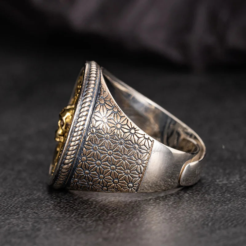 Anel Skull Prata do Berserker