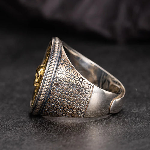 Anel Skull Prata do Berserker