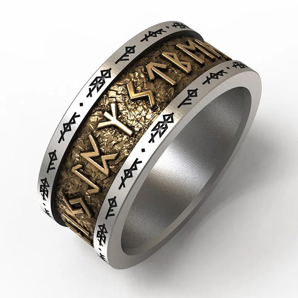 Anel Viking Runas