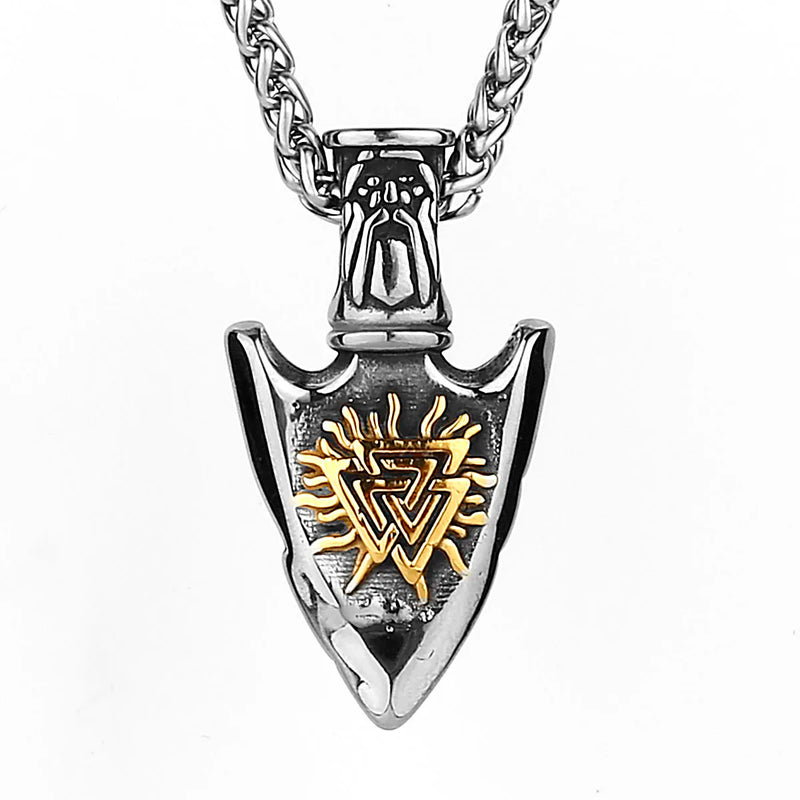 Colar Viking Valknut Vegvisir