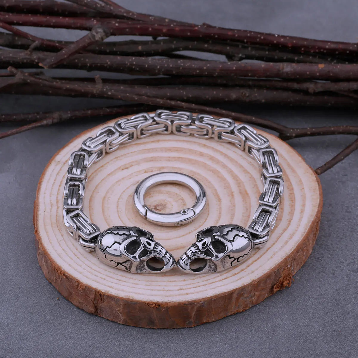 Pulseira Viking Caveira