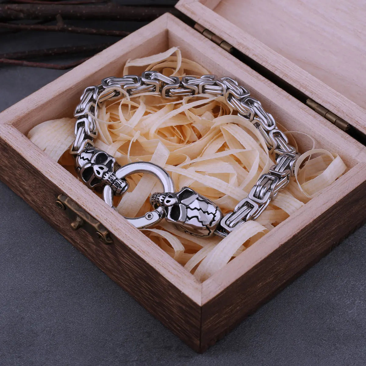 Pulseira Viking Caveira