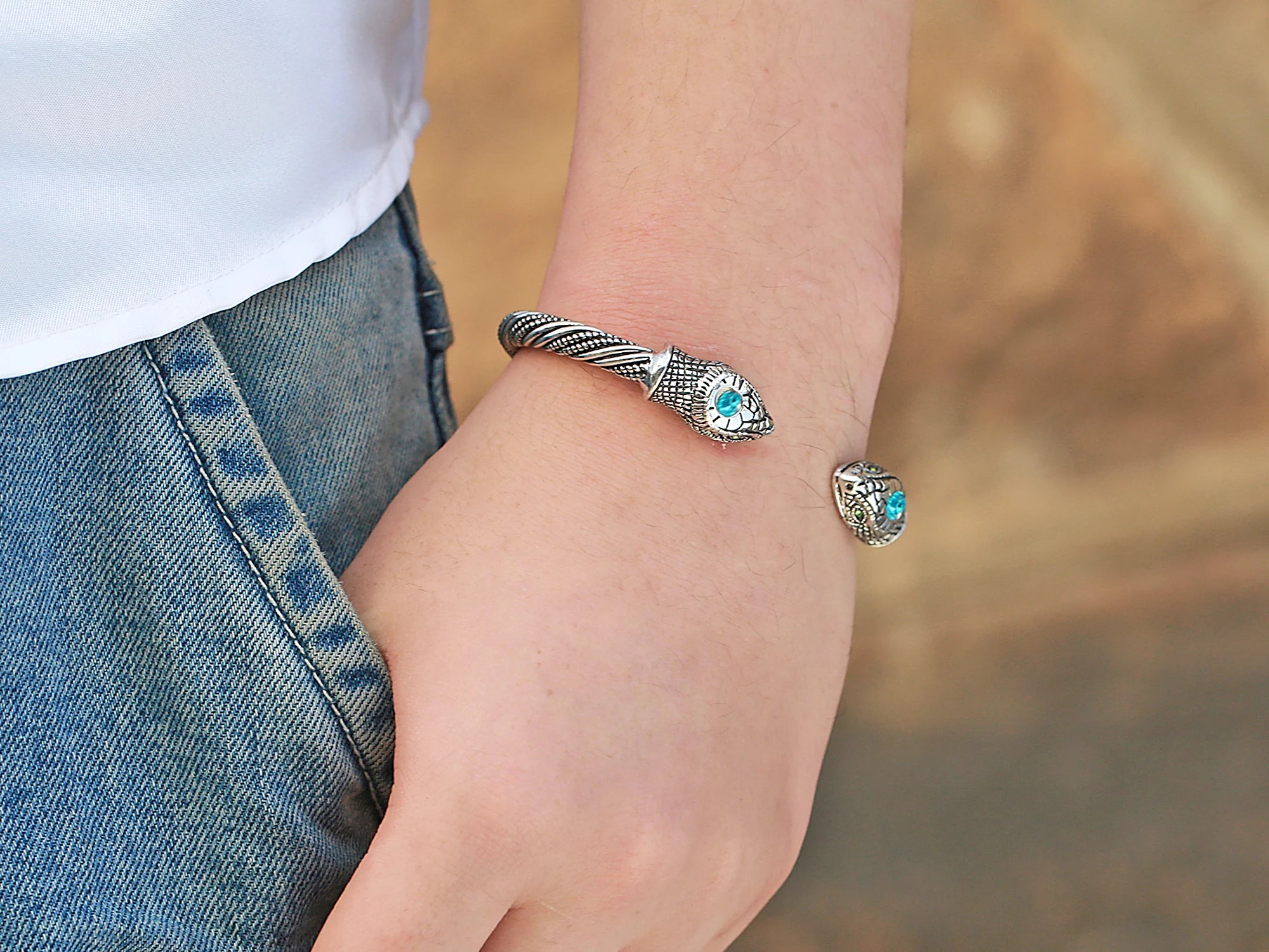 Pulseira Viking Cabeça de Cobra