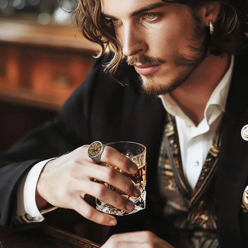 Anel Skull Prata do Berserker